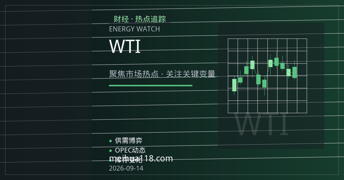 布伦特与WTI跨市价差结构观察：两大基准原油的定价逻辑与影响因素
